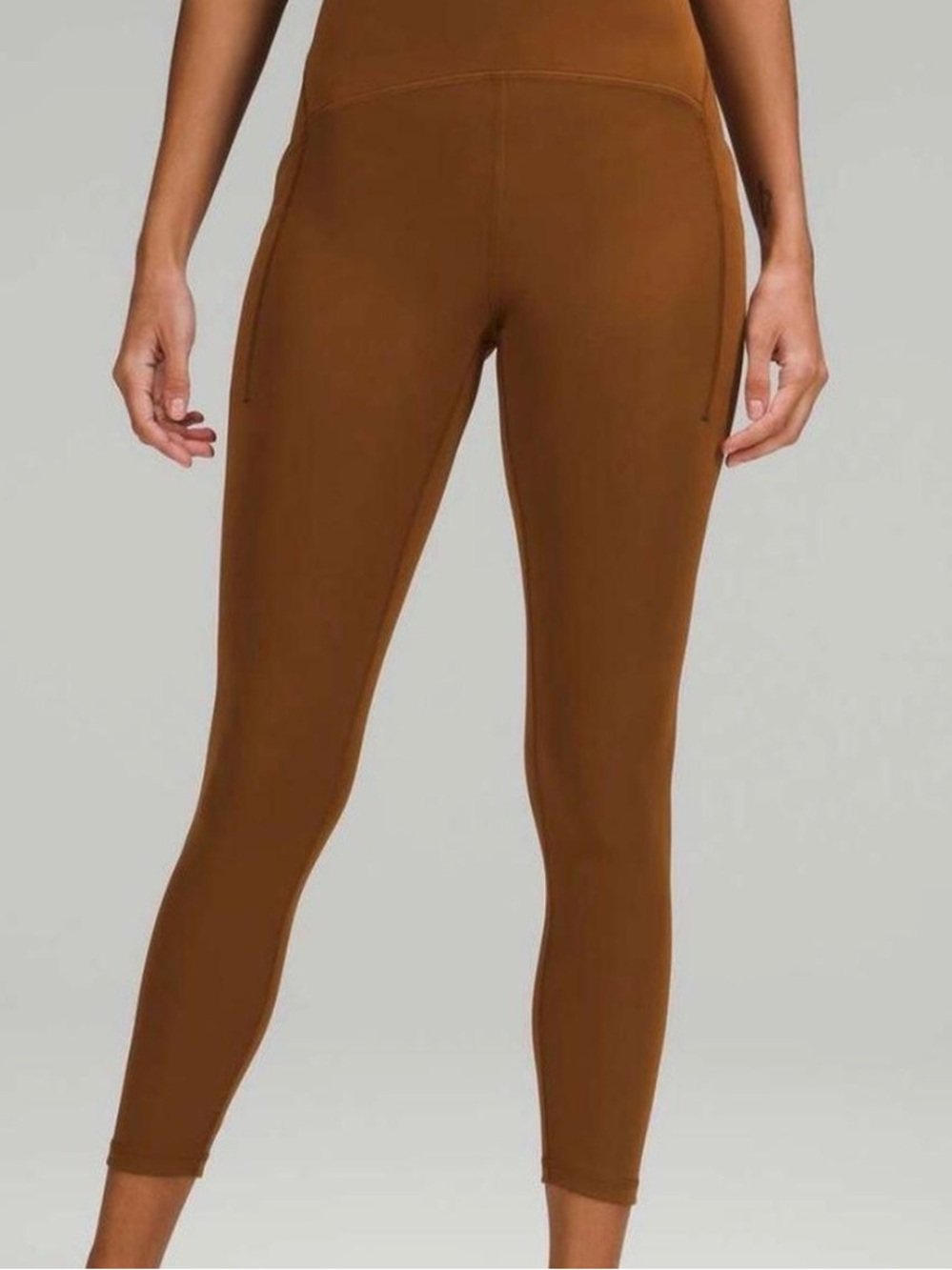 Lululemon Power Thru High-Rise Tight 25" Copper Brown